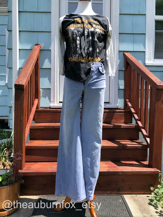 70's Denim Bell Bottoms by Cheap Jeans Sz XS - image 8