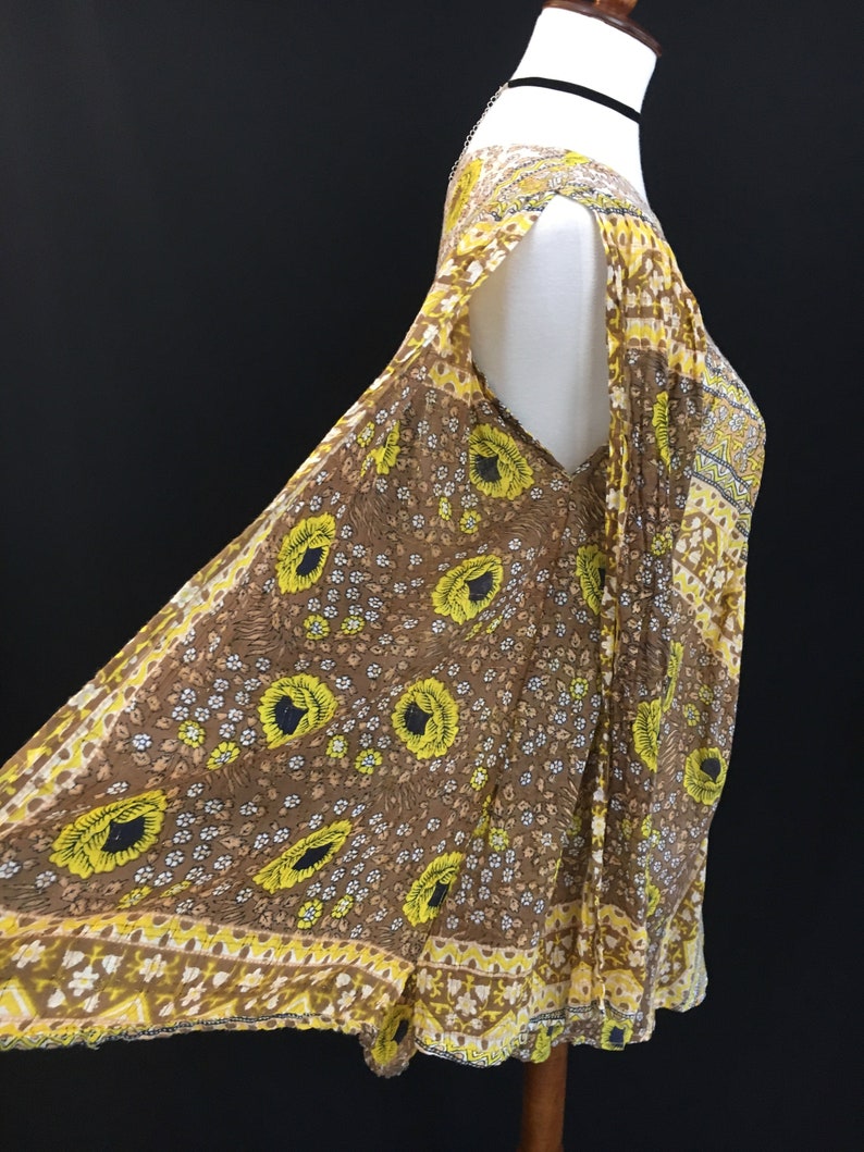Indian Cotton Garconiera Poncho Style Top