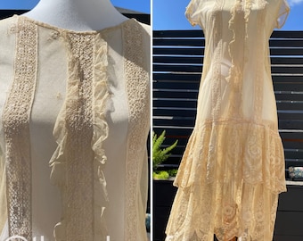 1920's Lace Dress Sz S