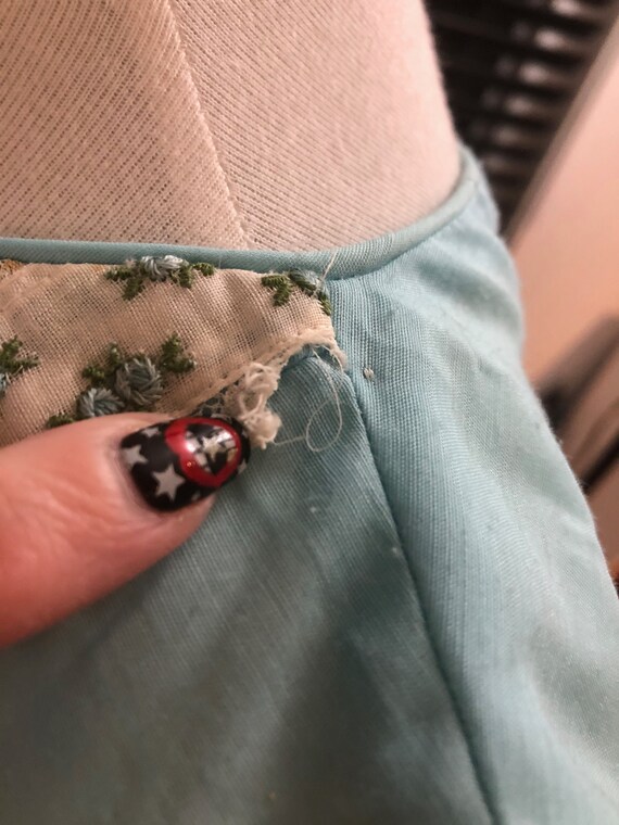 50's Sky Blue L'Aiglon Midi Dress Sz M - image 9