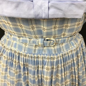 Adorable 1950's Blue & White Check Day Dress image 4