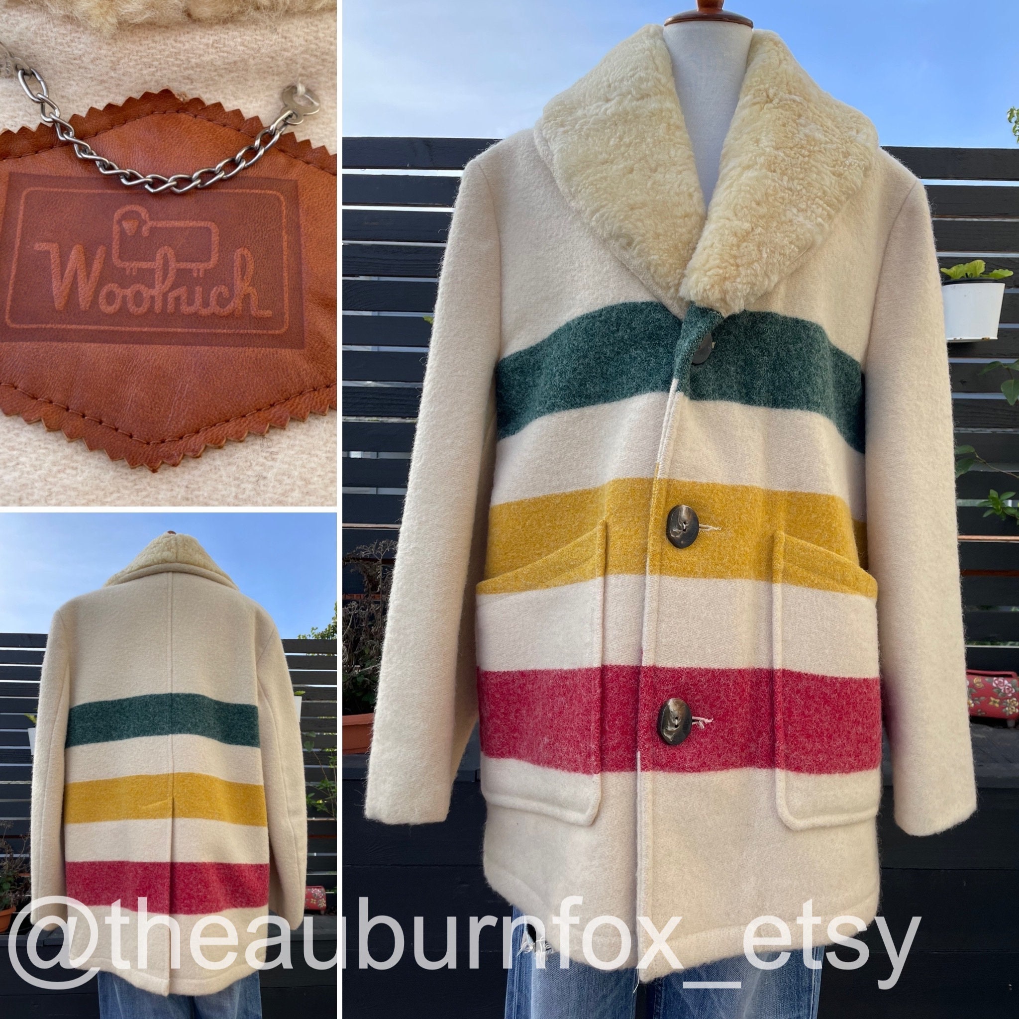 【セール 登場から人気沸騰】 50´s 5060s Point Hudson´s Coat bay Blanket bakankets