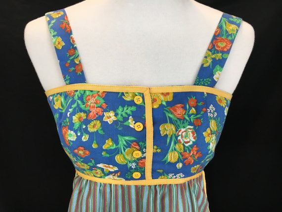 Adorable 70's Jonathan Logan Hippie Apron Dress - image 3