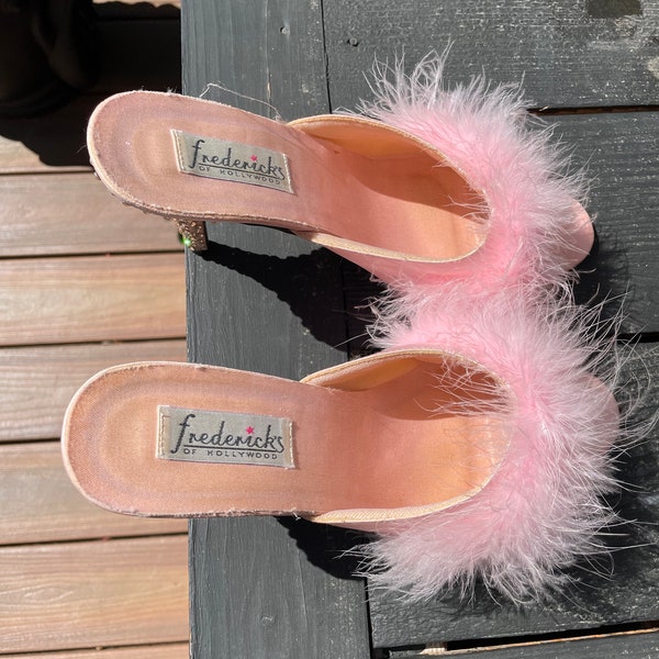 marabou slippers