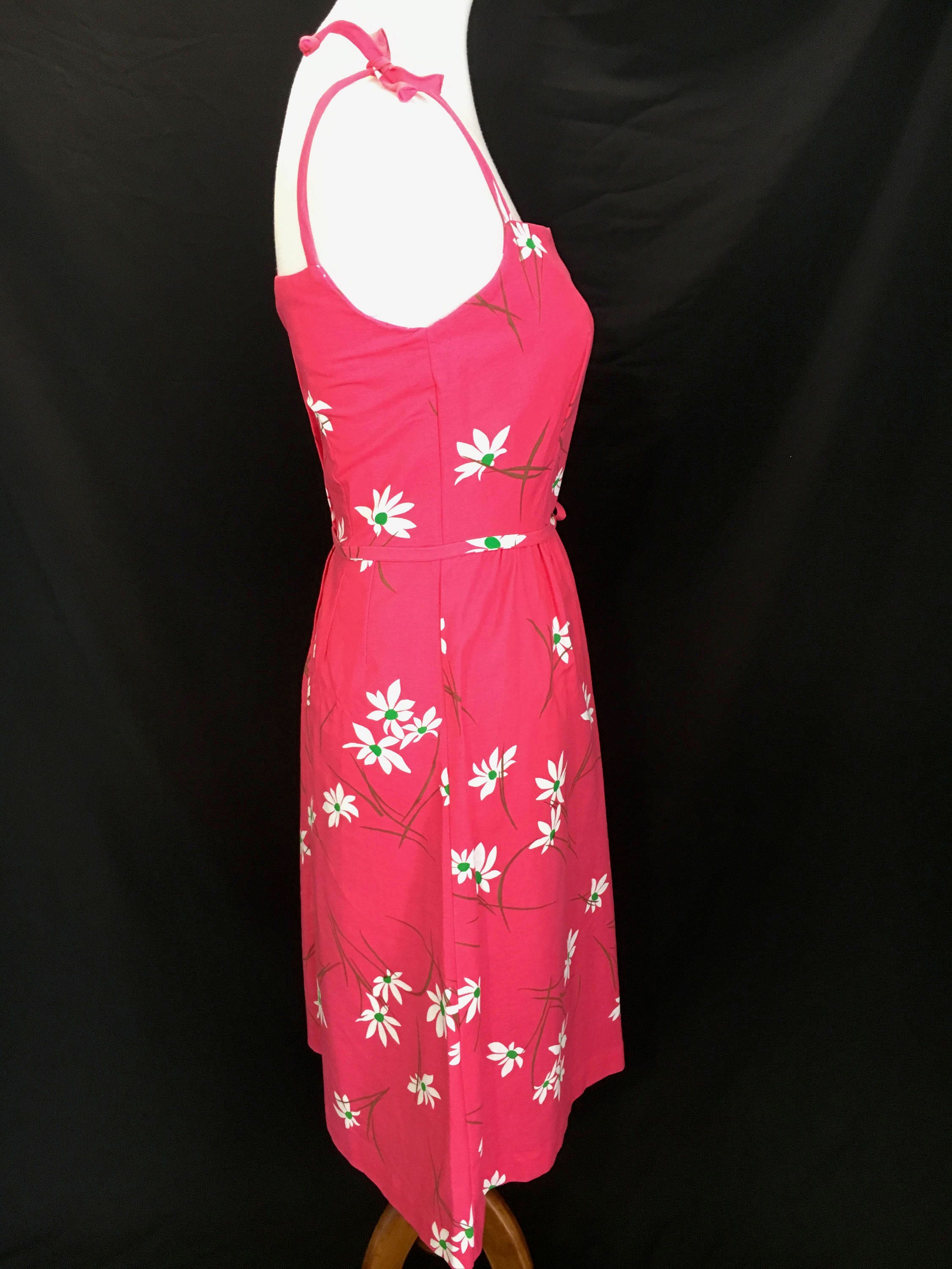 70's Bright Pink Malia Dress - Etsy