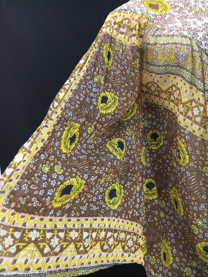 Indian Cotton Garconiera Poncho Style Top
