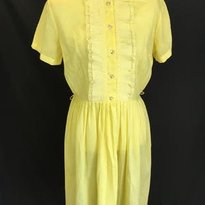Pretty 50&#39;s Lemon Yellow Day Dress