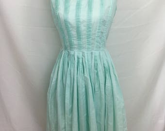 1950's Pale Robin Egg Blue L'Aiglon Dress