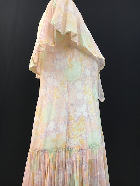 Beautiful 20's Sheer Floral Flapper Dress