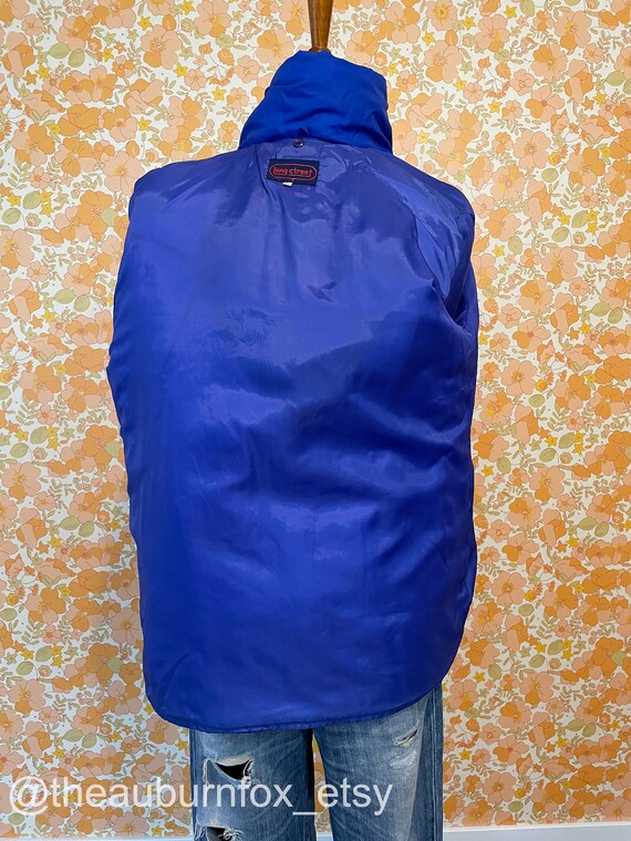 Celestial 08 Blue Plaid Star Puffer Jacket main image 0