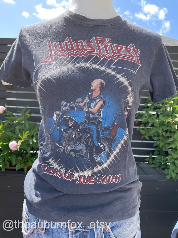 1984 Judas Priest Defenders of the Faith T-shirt Sz XS/S - Etsy