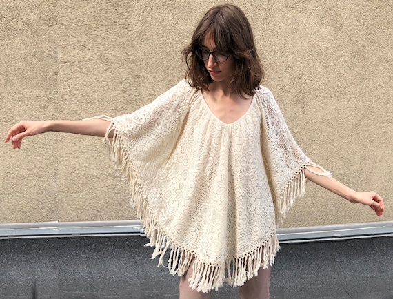 Lace blouse y2k / Crochet blouse/ Lace blouse/ Lac