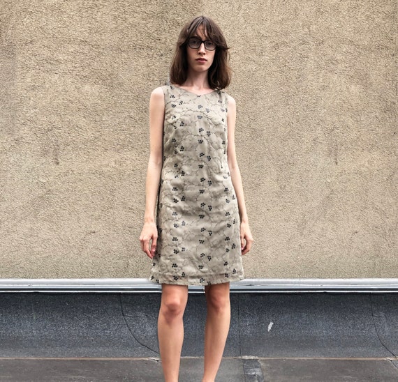 Vintage Laurel mini dress Embroidery mini dress Fl