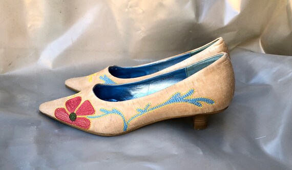 Women's vintage shoes Gino Ventori Silk vintage sh