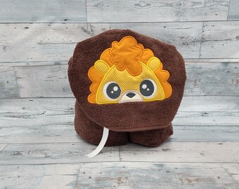 Lion Organic Hooded Towel