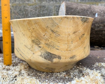 Spalted Sumac Bowl. Hand turned custom made decorative bowl.