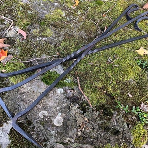 Hand Forged Giant Fire Poker: 36-inch Iron Bonfire Tool