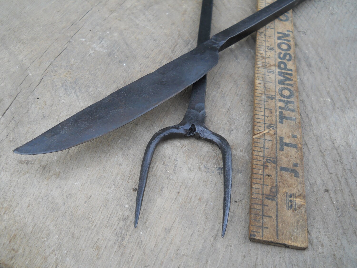 Wrought iron campfire utensils for barbecue grill camping Etsy