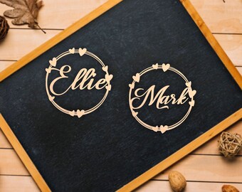 Table Place Name , Wedding place names  , Wooden Place Name, Personalised Name Setting, Wedding Place Name, Table Decor , Place Cards