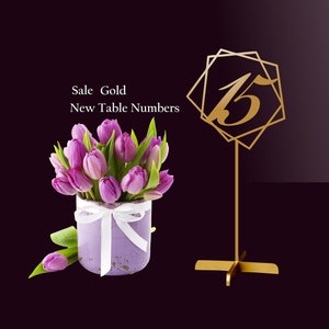 Wedding table numbers. Wedding signs. Table numbers gold. Rustic signs. Table decoration. Numbers with base.Wood table numbers