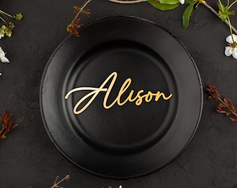 Personalized Wedding Place Cards, Laser Cut Wooden Names, Wedding Name Place Settings , Custom Guest Name Tags , Wedding Table Decor
