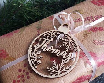 First Christmas bauble personalized Custom bauble laser cut names CHRISTMAS gift Please Enter your phone number in the "NOTE to the seller"