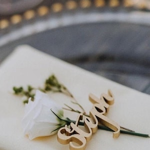 Wooden laser cut names Wedding place cards Name place settings Wooden wedding sign Rustic wedding names Laser cut wood Name tags for wedding