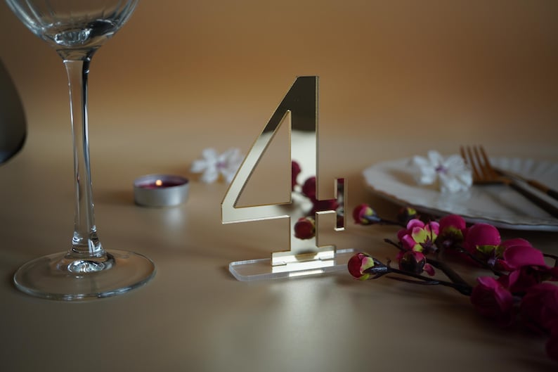 Gold wedding table numbers | Mirror gold table numbers | Acrylic table numbers | Wedding table decor | Wedding table numbers | Table numbers  wedding table decor wedding place cards gold mirror acrylic  cards  custom wood  namesweddng sign