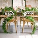 Bride and Groom.Chair Sign Wedding.Bride Groom Chair Sign -Please Send your phone number in the 'NOTE to the seller' 