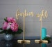 Table Number-Gold Table Numbers-Table Numbers with base-Wedding Table Numbers-Wooen Table Numbers-Rustic Table Numbers-Wedding Numbers