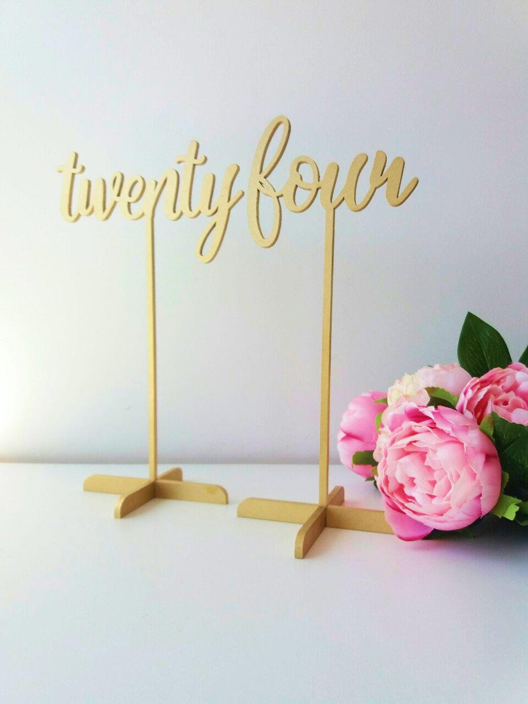 Table Number.gold Table Numbers. Table Numbers With Base.wedding Table ...