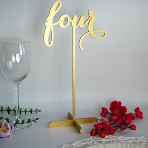 Table Numbers Gold Table Numbers Table Numbers with base Wedding Table Numbers Rustic Table Numbers Table Decor