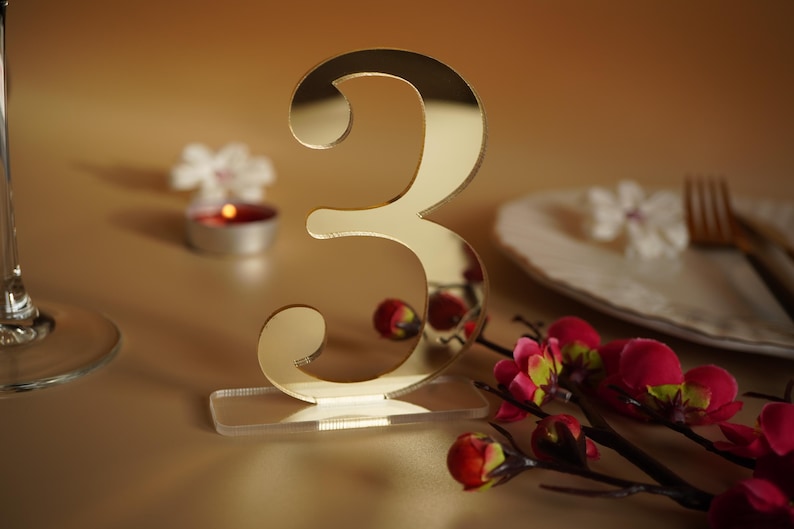 Gold wedding table numbers | Mirror gold table numbers | Acrylic table numbers | Wedding table decor | Wedding table numbers | Table numbers  wedding table decor wedding place cards gold mirror acrylic  cards  custom wood  namesweddng sign