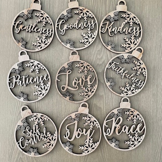 Personalized Christmas Ornaments personalized Custom bauble laser cut names CHRISTMAS gift