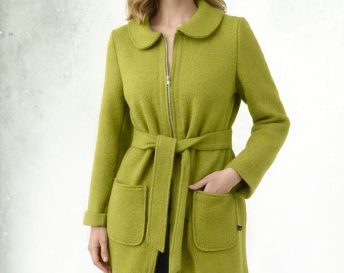 wool jacket, coat made of boiled wool, wool cardigan/jacket