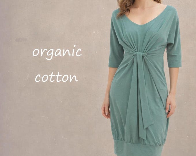 tunic organic cotton, tunic dress, GOTS certified biological cotton, sustainable tunic, fair trade tunic