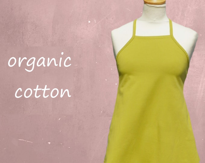 organic cotton A-line camisole, A-line singlet biological cotton, tank top with straps GOTS certified cotton