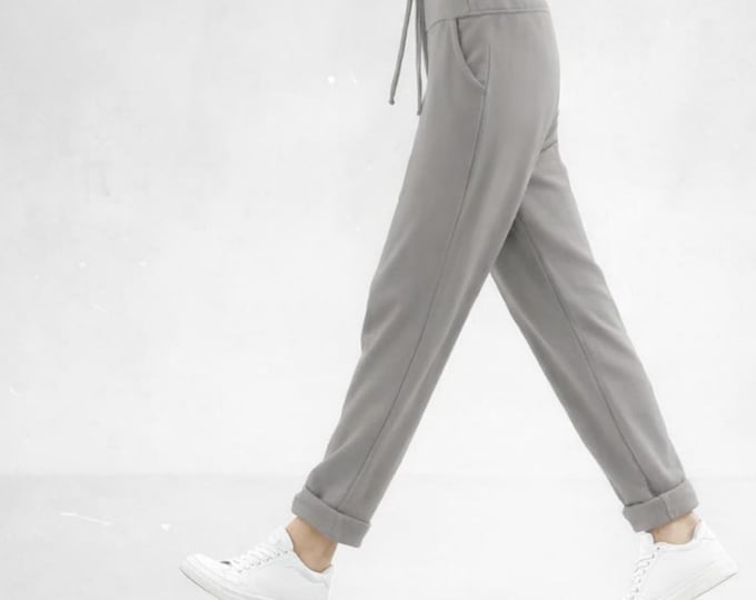 Sweat pants made of soft sweat organic cotton