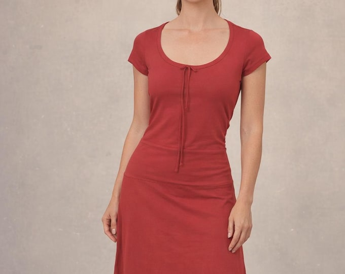 t shirt dress biological cotton, organic cotton basic dress, GOTS certified cotton dress, fair trade clothing, fair fashion, sustainable