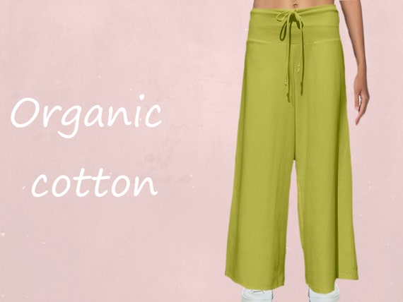 Wide Organic Pants, Wide Jersey Pants, Pants Organic Cotton Flared Legs,  Yoga Pants, Sustainable Fashion, Fair Trade, Fair Fashion - Etsy