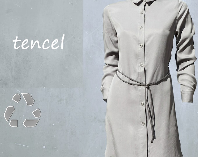 tencel shirt dress, tencel blouse dress