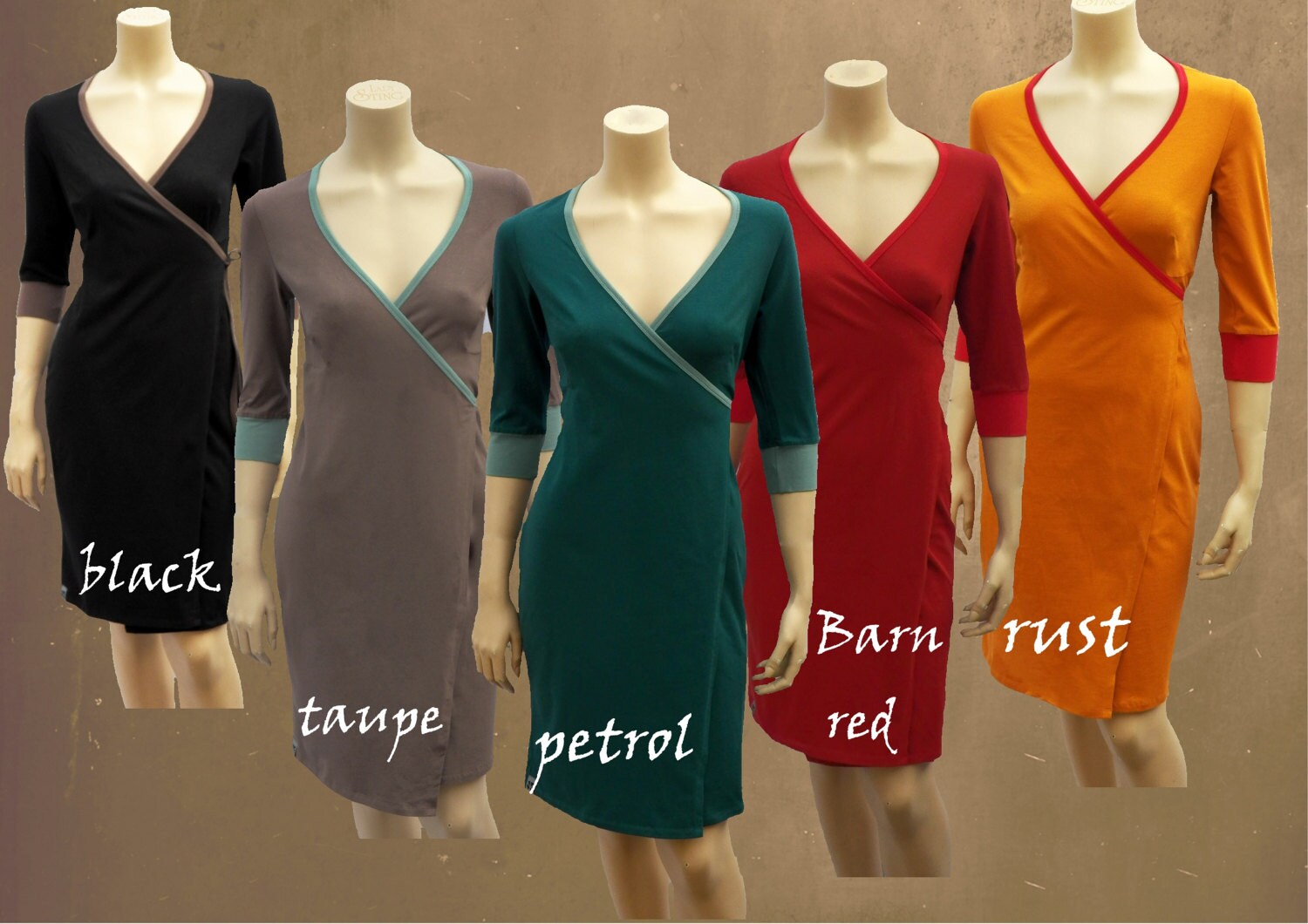 organic cotton wrap dress, wrap dress ...