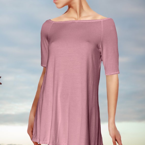 【EEUN】Tencel Boat Neck Tee EEUN】Tencel Boat Neck Tee Soft & Stylish TENCEL™ Modal Boat