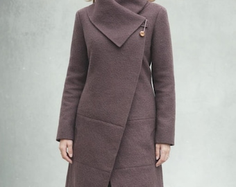 wool jacket, coat made of boiled wool, wool cardigan/jacket