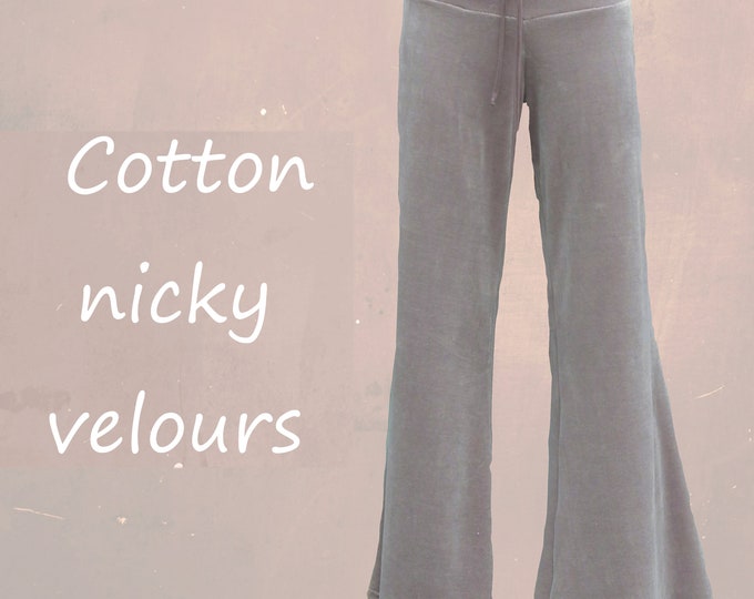 velours flared pants