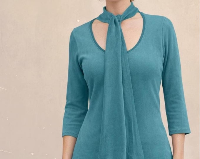 velvet shirt with tie