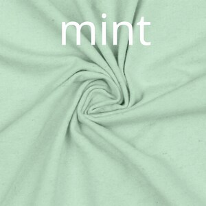 Basic T shirt in linnen- katoen mix / Basic linen- cotton T shirt mint