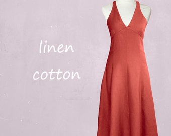Marlene dress in linen-cotton mix