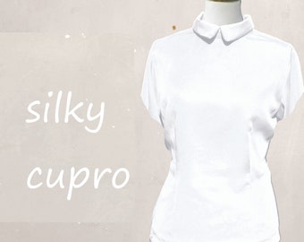 Cupro blouse with back closure