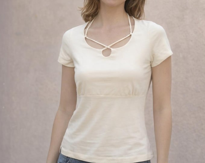 string top organic cotton, camisole biological cotton, sustainable top, fair trade clothing